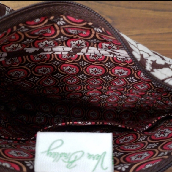 Vera Bradley brown and pink hipster crossbody bag - Picture 7 of 8